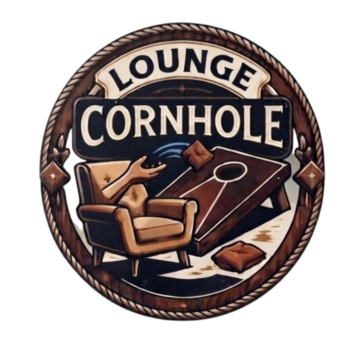 Tag Lounge cornhole